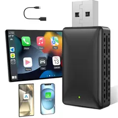 GENERICO - Adaptador Inalámbrico Android Auto Carplay Bluetooth 5 Wifi6