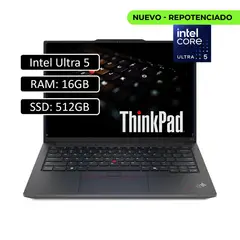 Lenovo - PORTATIL THINKPAD E14 ULTRA 5 125U RAM 16GB - SSD 512GB -WIN11 PRO - 14