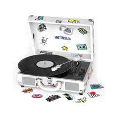 VICTROLA - Tocadiscos Tornamesa Portable + Altavoces Bluetooth