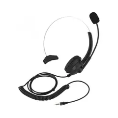 LEXA - Auriculares Mono De Tráfico Tipo Callcenter 3.5 Mm
