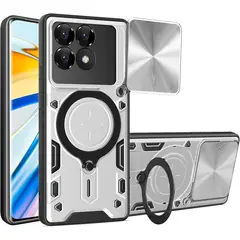GENERICO - Funda Armo Antigolpe compatible con Motorola Edge 60 Fusion Gris