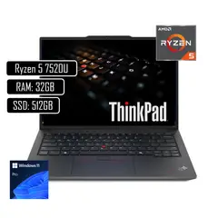 LENOVO - Portatil Thinkpad T14 Gen 4 Ryzen 5 Pro 7540U Ram 32Gb Ssd 512Gb Win11 Pro