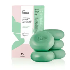 NATURA - Jabones barra vegetal limón guanábana 5 unds x90g Tododia
