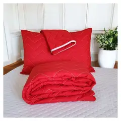 HOGARETO - Protector de Colchón Acolchado Cama King + 2 Fundas de Almohada