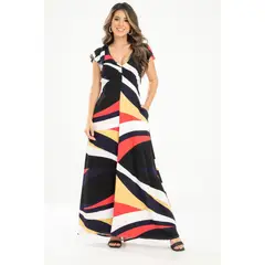 RAGGED - Vestido largo xhenia Rosado candy