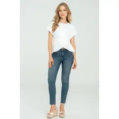 RAGGED - Blusa hayard Blanco crudo