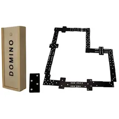 MAZUGI - Juego de mesa Domino Profesional Caja Madera Fichas pequeño