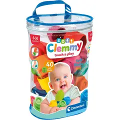 CLEMENTONI - Juegos Didáctico Bloques Sensoriales Suaves Para Bebés