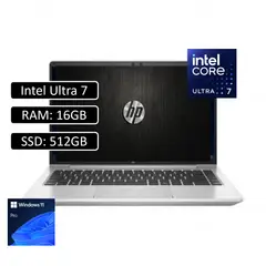 HP - Portatil 440 G11 14″ Wuxga Ips, Intel Core Ultra 7 155U, 16Gb Ddr5, 512Gb Ssd, W11 Pro
