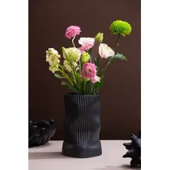 GENERICO - Florero The wavy vase M1-7 negro matte