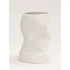 GENERICO - Florero The wavy vase M1-7 blanco matte
