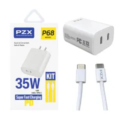 GENERICO - Cargador Tipo C A Tipo C Carga Rápida 35W PD PZX P68