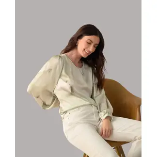 ESPRIT - Camisa Mujer Tela Tipo Satín