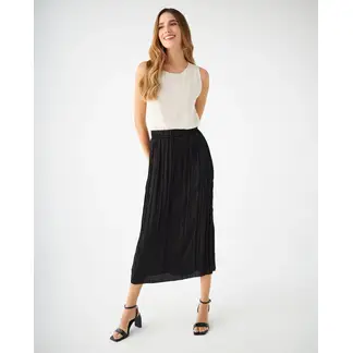 ESPRIT - Falda Larga Mujer con Efecto Corrugado