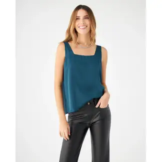 ESPRIT - Camisa para Mujer Manga Sisa Escote Recto