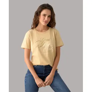 ESPRIT - Camiseta Mujer Estampada con Relieve
