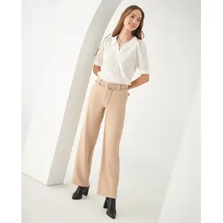 ESPRIT - Pantalón para Mujer de Tela Fluida