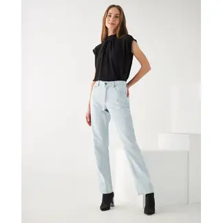 ESPRIT - Jean para Mujer Straight Tono Claro