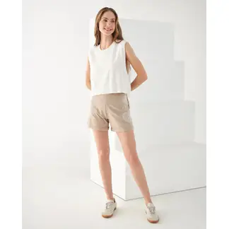 ESPRIT - Bermuda Short Mujer con Bordado Arabescos