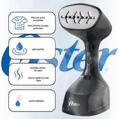 OSTER - Plancha A Vapor Portatil - Negra