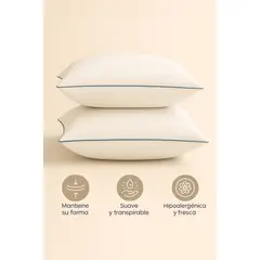 NUBEFLEX - Set X4 Almohadas Premium Hoteleras 100% Algodón