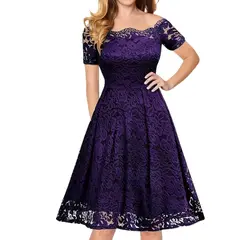 YURELKSHOP - VESTIDO CASUAL CORTO MANGA VINTAGE MUJER CURVY