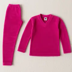 GENERICO - Pijama Termica Fucsia Para Niña