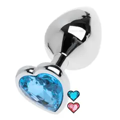 GENERICO - Plug Anal Corazón Talla M Iniciador Acostumbrador Dilatador Rosa