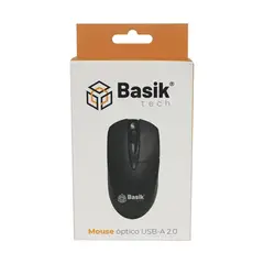 BASIK TECH - Mouse USB BSK-700M - Negro