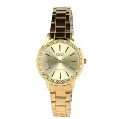 GENERICO - Reloj Analogo QyQ Quartz Mujer Pulso Acero Murano