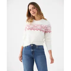 ESPRIT - Buzo Suéter Mujer Diseño De Bloques