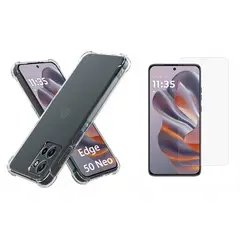 GENERICO - Funda Airbag Antichoque + Hidrogel Para Motorola Edge 50 Neo