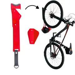 GENERICO - SOPORTE PARA BICICLETA PARED VERTICAL MODELO POLUX ROJO
