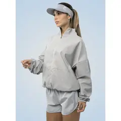 NO RULES - CHAQUETA CORTAVIENTOS GRIS.