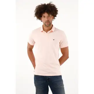 TENNIS - Polo licrada rosada para hombre