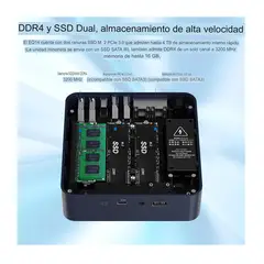 BEELINK - Mini Pc Eq14 Procesador N150 36ghz De 500gb