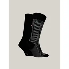 TOMMY HILFIGER - Pack Negro De 2 Pares De Medias Con Logo 701229838001