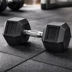 WONDER SPORT - PESAS MANCUERNAS DE 12 KG HEXAGONALES PROFESIONALES EN GOMA