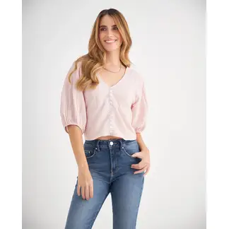 ESPRIT - Camisa para Mujer Escote en V