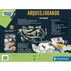 CLEMENTONI - Juego Didáctico Arqueojugando T-rex Gigante Para Niños