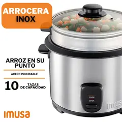 IMUSA - Olla Arrocera Inox 10 Tazas