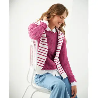 ESPRIT - Buzo Suéter Mujer Tejido Cuello Redondo