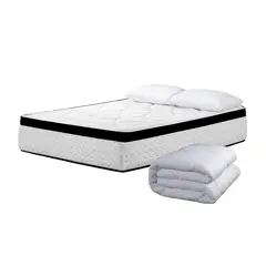 HIGH CLASS - Colchón Sencillo Menphis + Almohada + Edredón