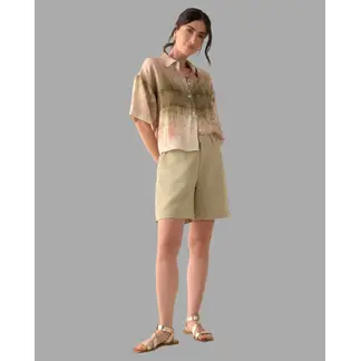 ESPRIT - Bermuda Short Mujer Tela Fluida