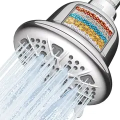 MILOPTS - Ducha Con Filtro De Agua Cabezal Purificador Alta Presion PLATEADO
