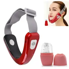 GENERICO - Masajeador Facial Reductor de Papada + Molde Hielo Reafirmante