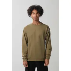 KOAJ - Buzo manga larga unicolor con cuello redondo HOMBRE