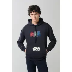 KOAJ - Buzo azul intenso con diseño de Star Wars y capota HOMBRE