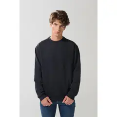 KOAJ - Buzo cuello redondo unicolor con manga larga Hombre