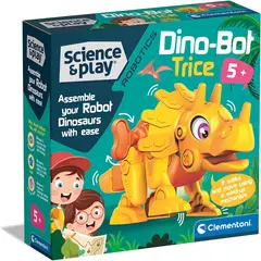 CLEMENTONI - Juego Didáctico Dino Bot Robot Armable Triceratop Para Niños